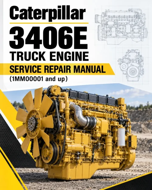 Caterpillar CAT 3406E Truck Engine Service Repair Manual (1MM00001 and up)