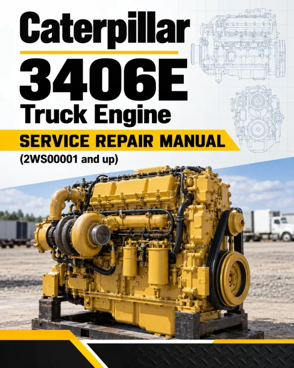 Caterpillar CAT 3406E Truck Engine Service Repair Manual (2WS00001 and up)