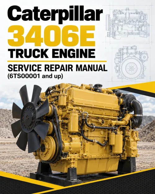 Caterpillar CAT 3406E Truck Engine Service Repair Manual (6TS00001 and up)