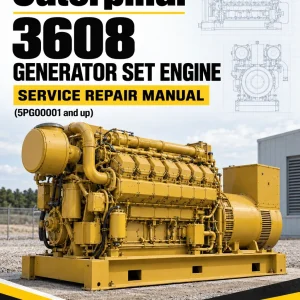 Caterpillar CAT 3608 Generator Set Engine Military Service Repair Manual (5PG00001 and up)