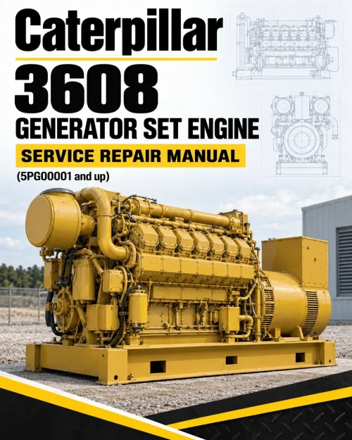 Caterpillar CAT 3608 Generator Set Engine Military Service Repair Manual (5PG00001 and up) Caterpillar CAT 3608 Generator Set Engine Military Service Repair Manual (5PG00001 and up)