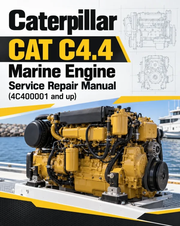 Caterpillar CAT C4.4 Marine Engine Service Repair Manual (4C400001 and up)