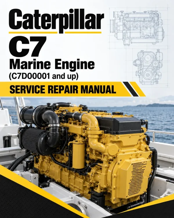 Caterpillar CAT C7 Marine Engine Service Repair Manual (C7D00001 and up)