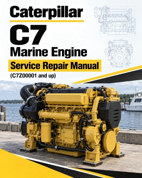 Caterpillar CAT C7 Marine Engine Service Repair Manual (C7Z00001 and up)