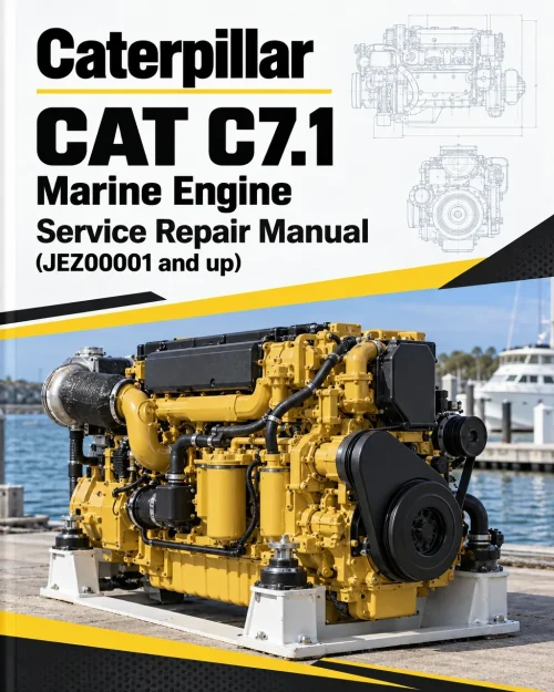 Caterpillar CAT C7.1 Marine Engine Service Repair Manual (JEZ00001 and up)