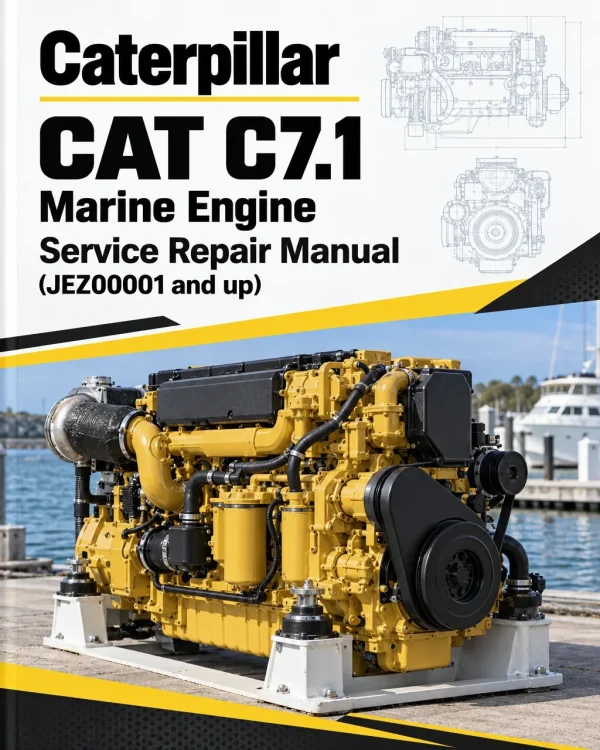 Caterpillar CAT C7.1 Marine Engine Service Repair Manual (JEZ00001 and up)