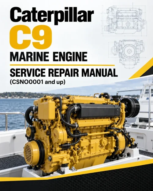 Caterpillar CAT C9 Marine Engine Service Repair Manual (CSN00001 and up)