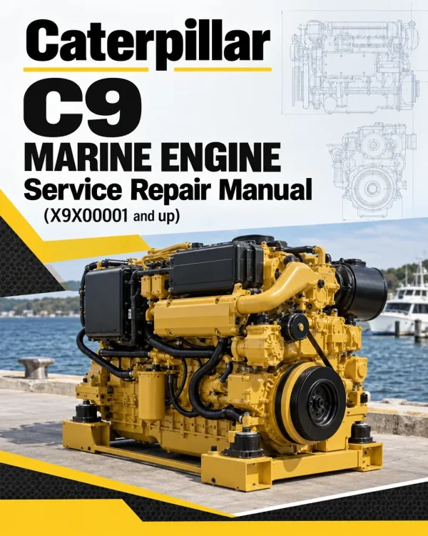 Caterpillar CAT C9 Marine Engine Service Repair Manual (X9X00001 and up)