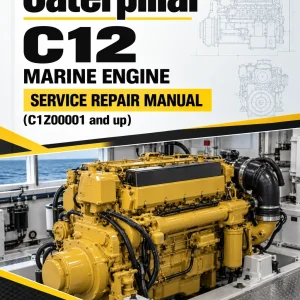 Caterpillar CAT C12 Marine Engine Service Repair Manual (C1Z00001 and up)