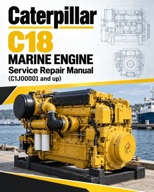 Caterpillar CAT C18 Marine Engine Service Repair Manual (C1J00001 and up) Caterpillar CAT C18 Marine Engine Service Repair Manual (C1J00001 and up)