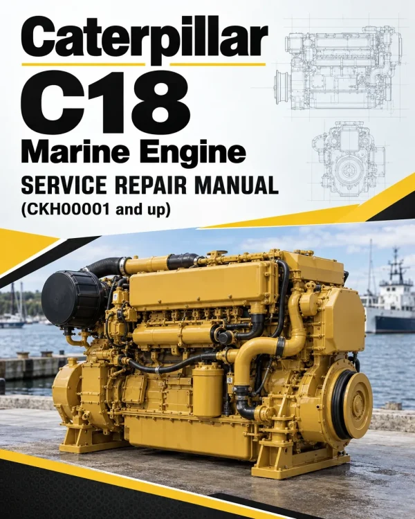 Caterpillar CAT C18 Marine Engine Service Repair Manual (CKH00001 and up)