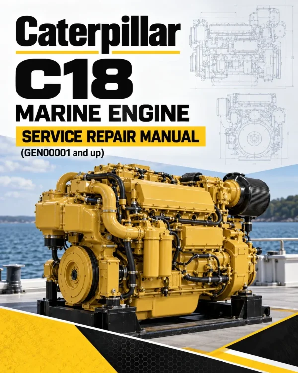 Caterpillar CAT C18 Marine Engine Service Repair Manual (GEN00001 and up) Caterpillar CAT C18 Marine Engine Service Repair Manual (GEN00001 and up)