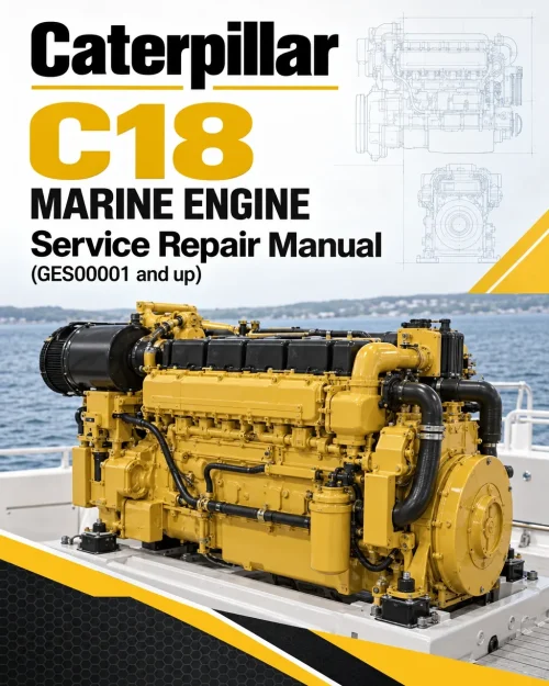 Caterpillar CAT C18 Marine Engine Service Repair Manual (GES00001 and up) Caterpillar CAT C18 Marine Engine Service Repair Manual (GES00001 and up)