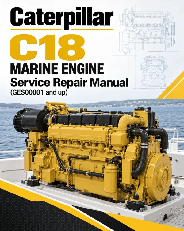 Caterpillar CAT C18 Marine Engine Service Repair Manual (GES00001 and up) Caterpillar CAT C18 Marine Engine Service Repair Manual (GES00001 and up)