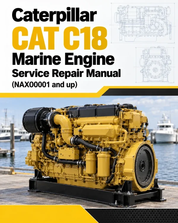 Caterpillar CAT C18 Marine Engine Service Repair Manual (NAX00001 and up)
