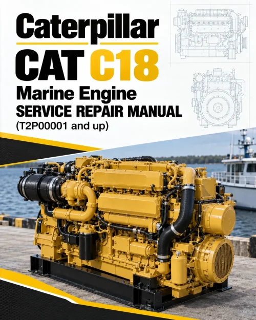 Caterpillar CAT C18 Marine Engine Service Repair Manual (T2P00001 and up)