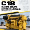 Caterpillar CAT C18 Marine Engine Service Repair Manual (WKB00001 and up)