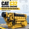 Caterpillar CAT C32 Marine Engine Service Repair Manual (RND00001 and up)