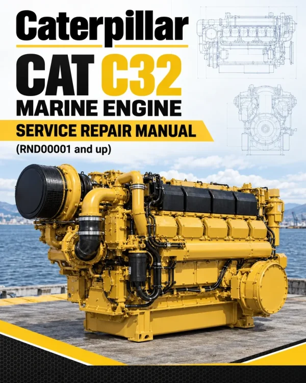 Caterpillar CAT C32 Marine Engine Service Repair Manual (RND00001 and up)