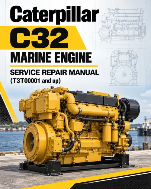 Caterpillar CAT C32 Marine Engine Service Repair Manual (T3T00001 and up)