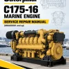 Caterpillar CAT C175-16 Marine Engine Service Repair Manual (M6A00001 and up)