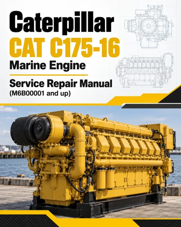 Caterpillar CAT C175-16 Marine Engine Service Repair Manual (M6B00001 and up)