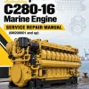 Caterpillar CAT C280-16 Marine Engine Service Repair Manual (6M200001 and up)