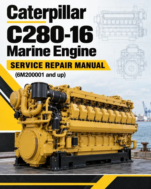 Caterpillar CAT C280-16 Marine Engine Service Repair Manual (6M200001 and up)