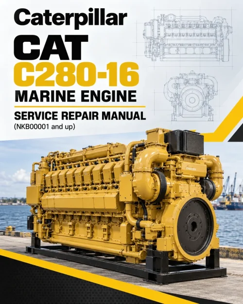 Caterpillar CAT C280-16 Marine Engine Service Repair Manual (NKB00001 and up)