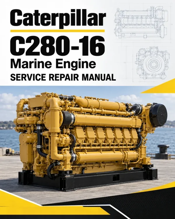 Caterpillar CAT C280-16 Marine Engine Service Repair Manual (PB900001 and up)