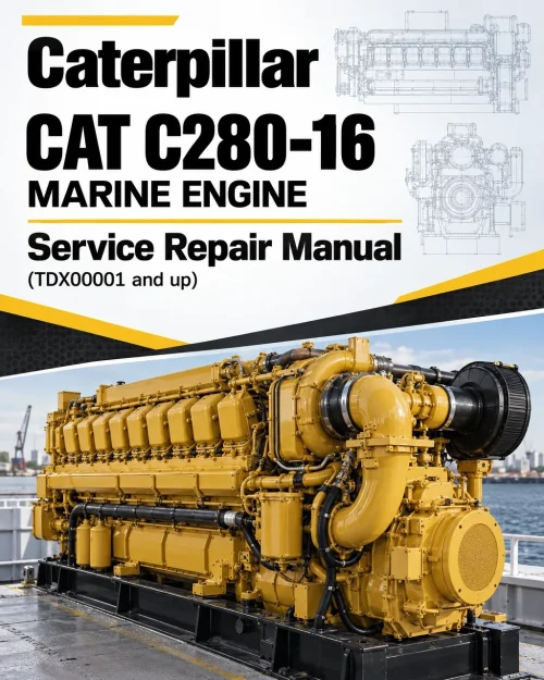 Caterpillar CAT C280-16 Marine Engine Service Repair Manual (TDX00001 and up) Caterpillar CAT C280-16 Marine Engine Service Repair Manual (TDX00001 and up)