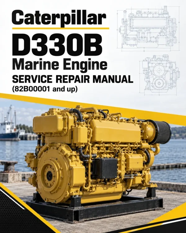 Caterpillar CAT D330B Marine Engine Service Repair Manual (82B00001 and up)
