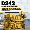 Caterpillar CAT D343 Marine Engine Service Repair Manual (33B00001 and up) Caterpillar CAT D343 Marine Engine Service Repair Manual (33B00001 and up)
