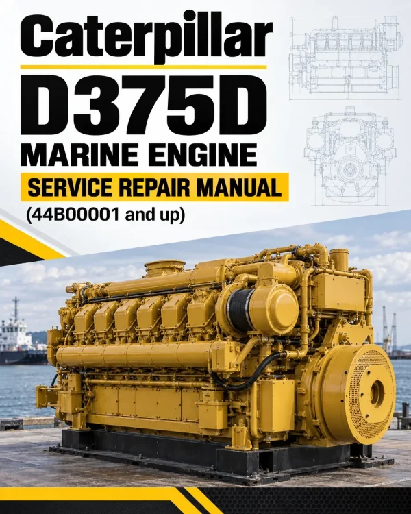 Caterpillar CAT D375D Marine Engine Service Repair Manual (44B00001 and up) Caterpillar CAT D375D Marine Engine Service Repair Manual (44B00001 and up)