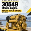 Caterpillar CAT 3054B Marine Engine Service Repair Manual (CSH00001 and up)