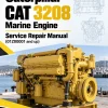 Caterpillar CAT 3208 Marine Engine Service Repair Manual (01Z00001 and up)