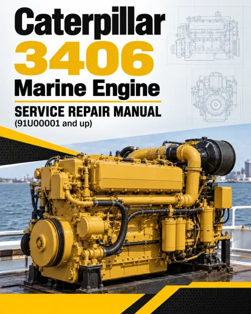 Caterpillar CAT 3406 Marine Engine Service Repair Manual (91U00001 and up)