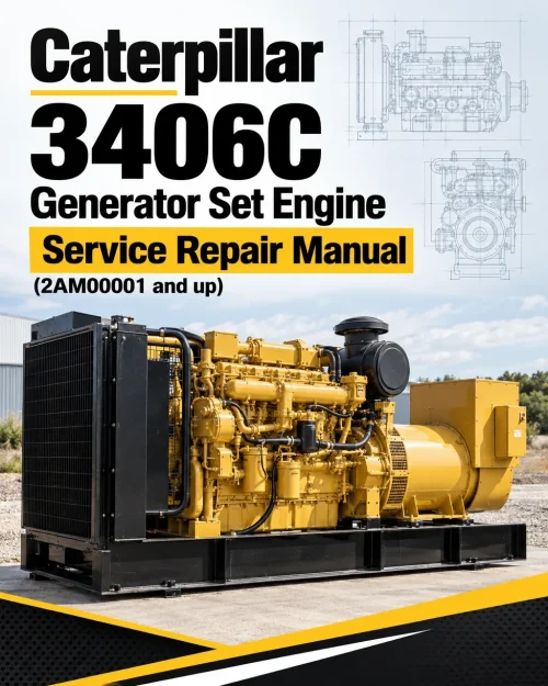 Caterpillar CAT 3406C Generator Set Engine Service Repair Manual (2AM00001 and up)