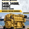 Caterpillar CAT 3408, 3408B, 3408C Marine Engine Service Repair Manual (99U00001 and up)