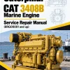 Caterpillar CAT 3408B Marine Engine Service Repair Manual (8RG00001 and up)