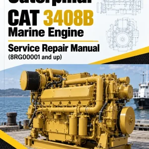 Caterpillar CAT 3408B Marine Engine Service Repair Manual (8RG00001 and up)