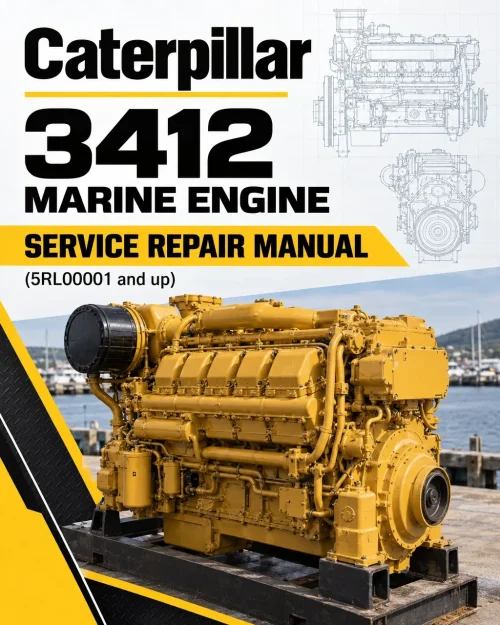Caterpillar CAT 3412 Marine Engine Service Repair Manual (5RL00001 and up)