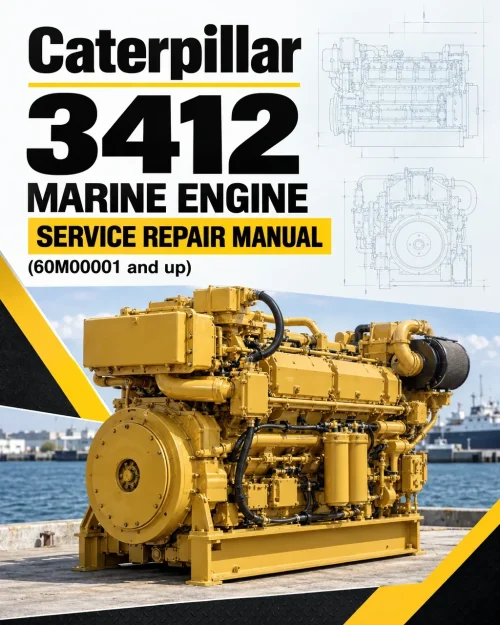 Caterpillar CAT 3412 Marine Engine Service Repair Manual (60M00001 and up)