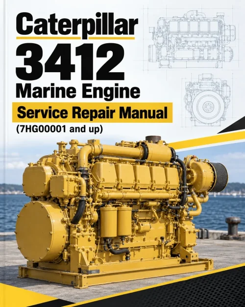 Caterpillar CAT 3412 Marine Engine Service Repair Manual (7HG00001 and up)