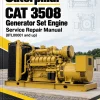 Caterpillar CAT 3508 Generator Set Engine Service Repair Manual (8TL00001 and up)