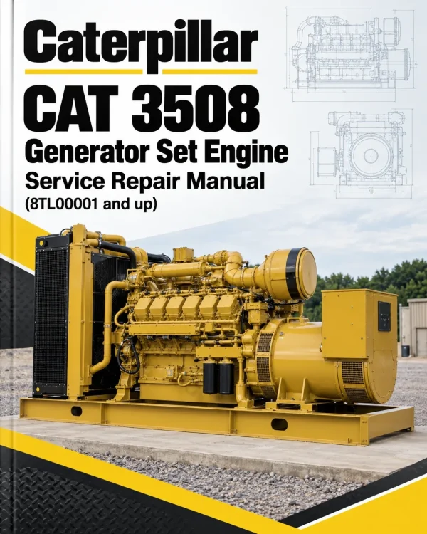 Caterpillar CAT 3508 Generator Set Engine Service Repair Manual (8TL00001 and up)