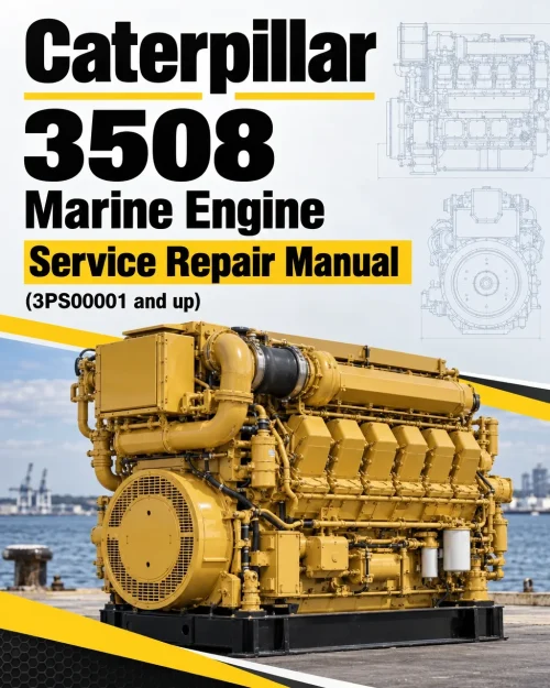Caterpillar CAT 3508 Marine Engine Service Repair Manual (3PS00001 and up)