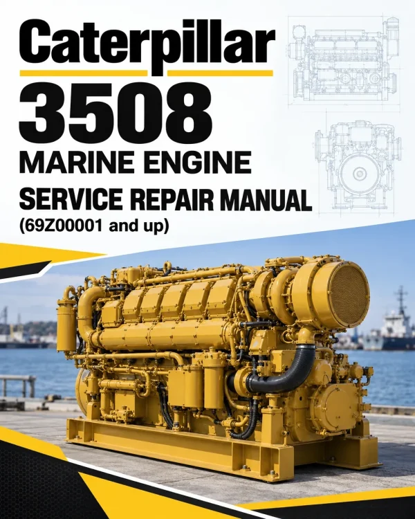 Caterpillar CAT 3508 Marine Engine Service Repair Manual (69Z00001 and up)