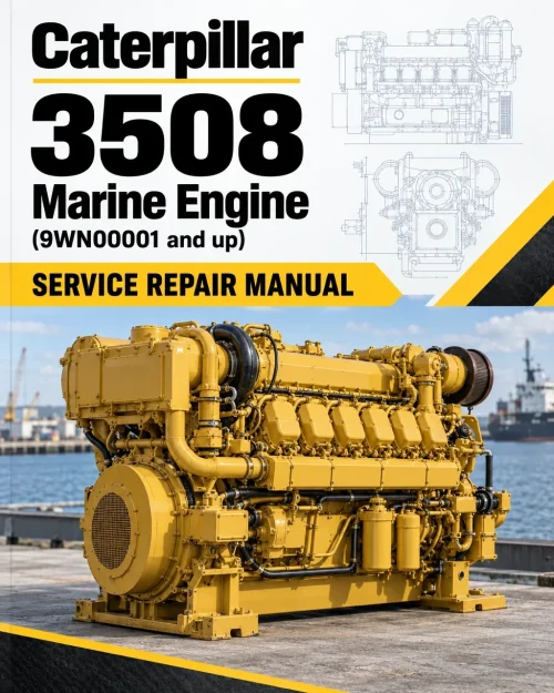 Caterpillar CAT 3508 Marine Engine Service Repair Manual (9WN00001 and up)