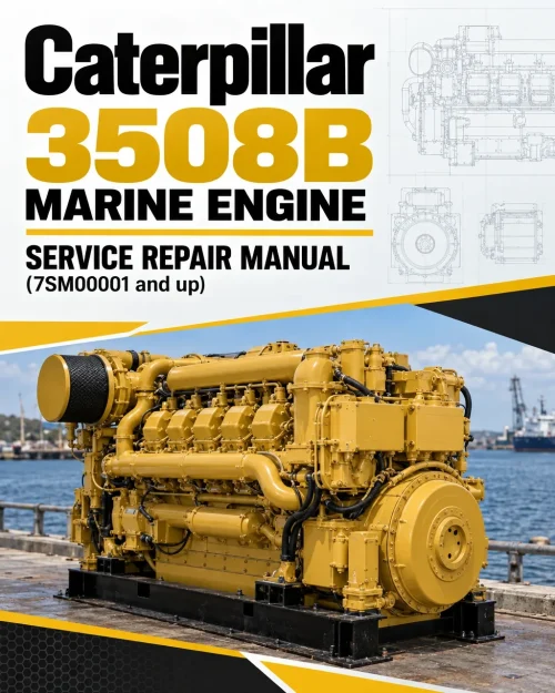 Caterpillar CAT 3508B Marine Engine Service Repair Manual (7SM00001 and up)
